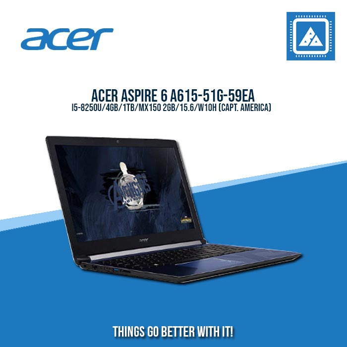 ACER ASPIRE 6 A615-51G-59EA I5-8250U/4GB/1TB/MX150 2GB | BEST FOR STUDENTS AND FREELANCERS LAPTOP ACER ASPIRE 6 A615-51G-59EA I5-8250U/4GB/1TB/MX150 2GB | BEST FOR STUDENTS AND FREELANCERS LAPTOP